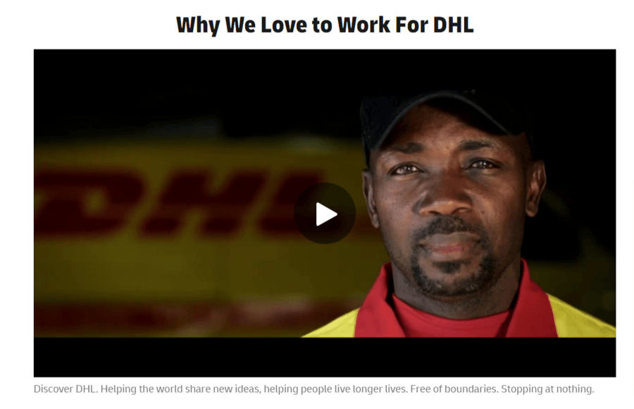 DHL_employee testimonial example