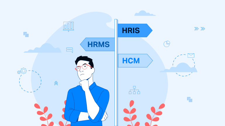 An HR specialist selecting the best option between HRIS vs HRMS vs HCM.