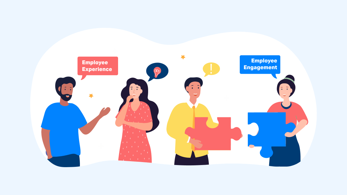 Difference between employee engagement and employee experience
